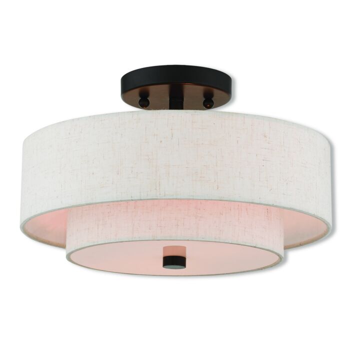 Monroe 2-Light Ceiling Mount in English Bronze