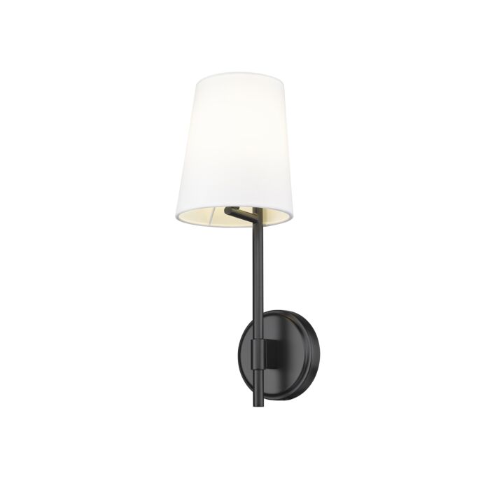 Z Lite Winward 1 Light Wall Sconce In Matte Black