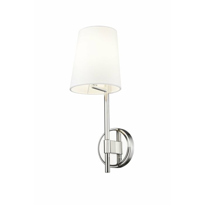 Z Lite Winward 1 Light Wall Sconce In Polished Nickel