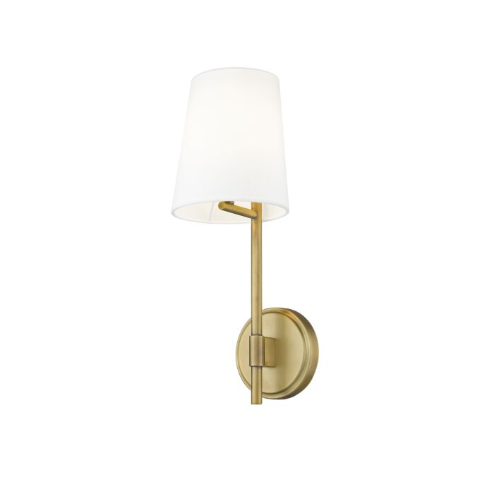 Z Lite Winward 1 Light Wall Sconce In Rubbed Brass