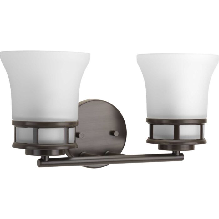 Cascadia 2-Light Bathroom Vanity Light in Antique Bronze