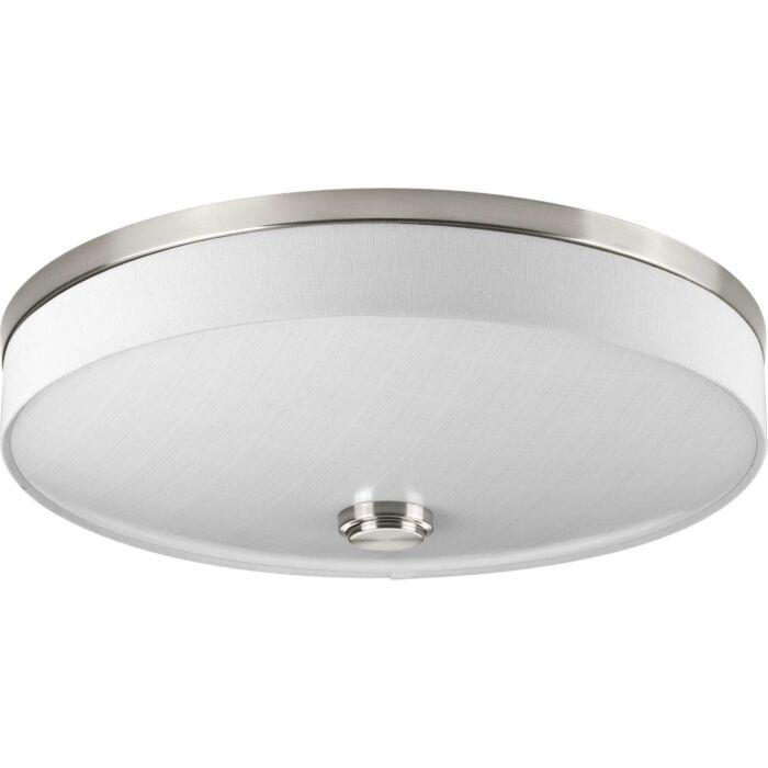 Weaver LED 2-Light LED Flush Mount in Brushed Nickel