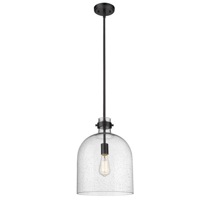 Z Lite Pearson 1 Light Pendant Light In Matte Black
