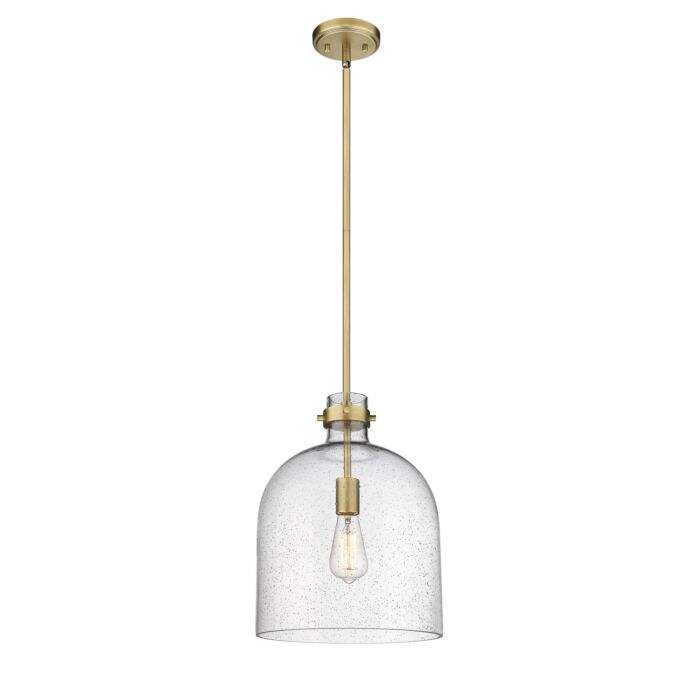 Z Lite Pearson 1 Light Pendant Light In Rubbed Brass