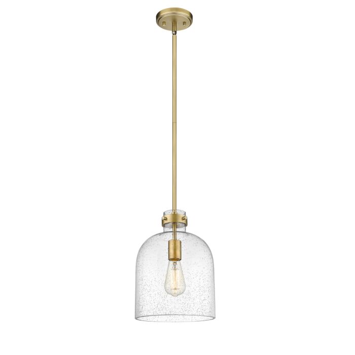 Z Lite Pearson 1 Light Pendant Light In Rubbed Brass