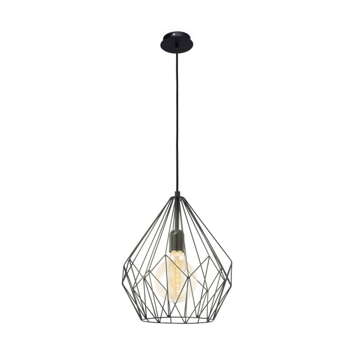 Carlton 1-Light Pendant in Black