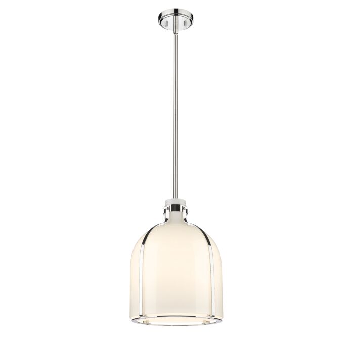Z Lite Pearson 1 Light Pendant Light In Polished Nickel