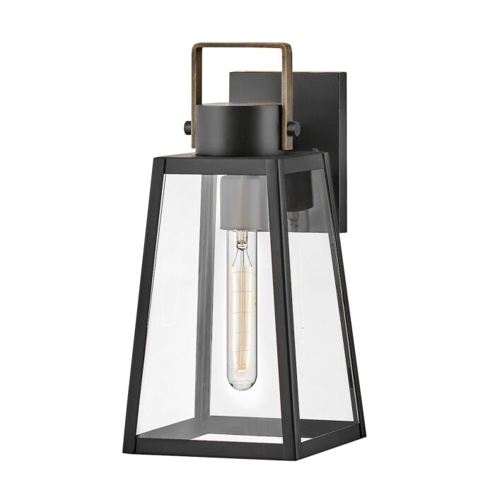 Lark Hugh Outdoor Wall Light in Black