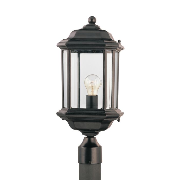 Sea Gull Kent 20 Inch Outdoor Post Light in Black