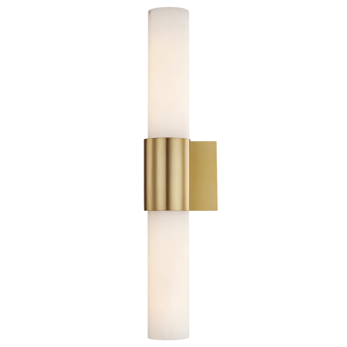 Hudson Valley Barkley 2 Light 24 Inch Wall Sconce in Aged Brass