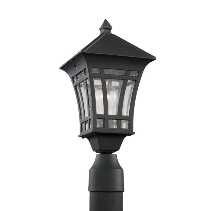 Sea Gull Herrington 17 Inch Outdoor Post Light in Black