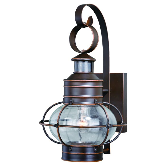 Chatham 1-Light Motion Sensor Outdoor Wall Light in Burnished Bronze