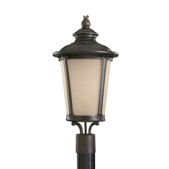 Sea Gull Cape May 23 Inch Outdoor Post Light in Burled Iron
