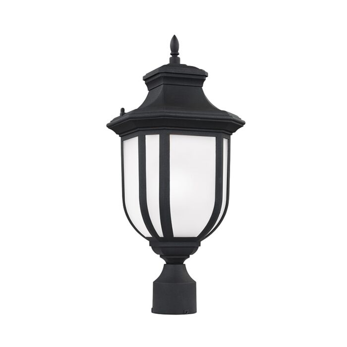 Sea Gull Childress 21 Inch Outdoor Post Light in Black
