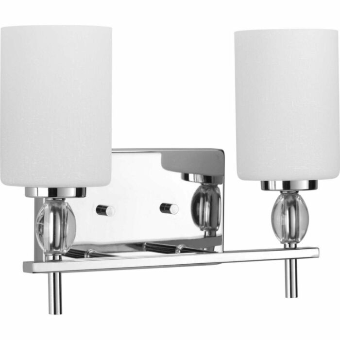 Status 2-Light Bathroom Vanity Light in Polished Chrome