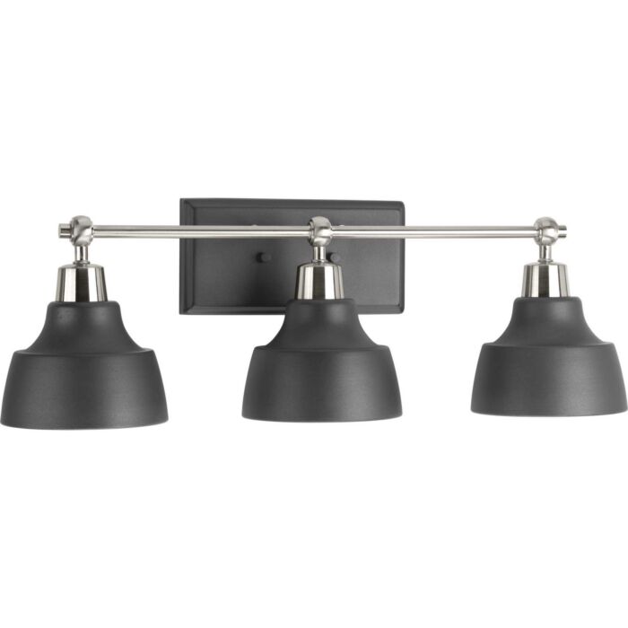 Bramlett 3-Light Bathroom Vanity Light in Brushed Nickel