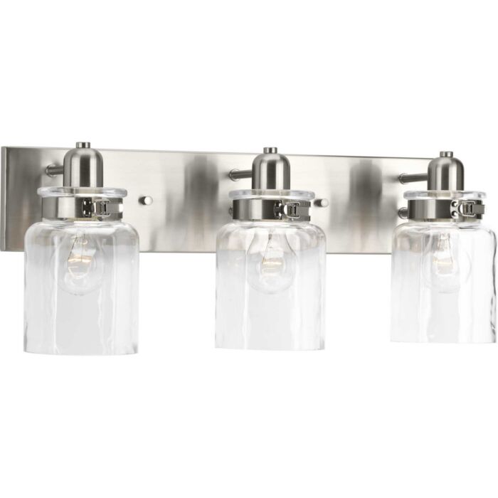 Calhoun 3-Light Bathroom Vanity Light in Brushed Nickel