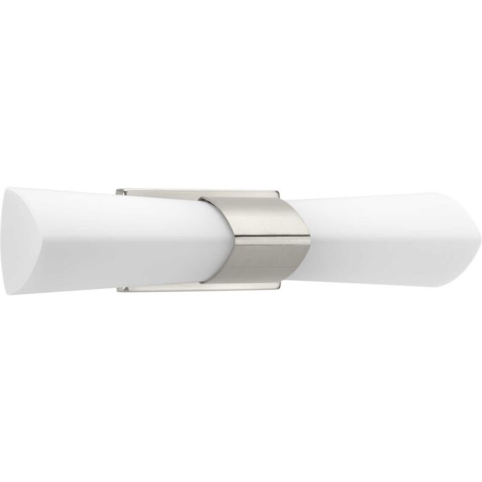 Zura 2-Light Bathroom Vanity Light in Brushed Nickel