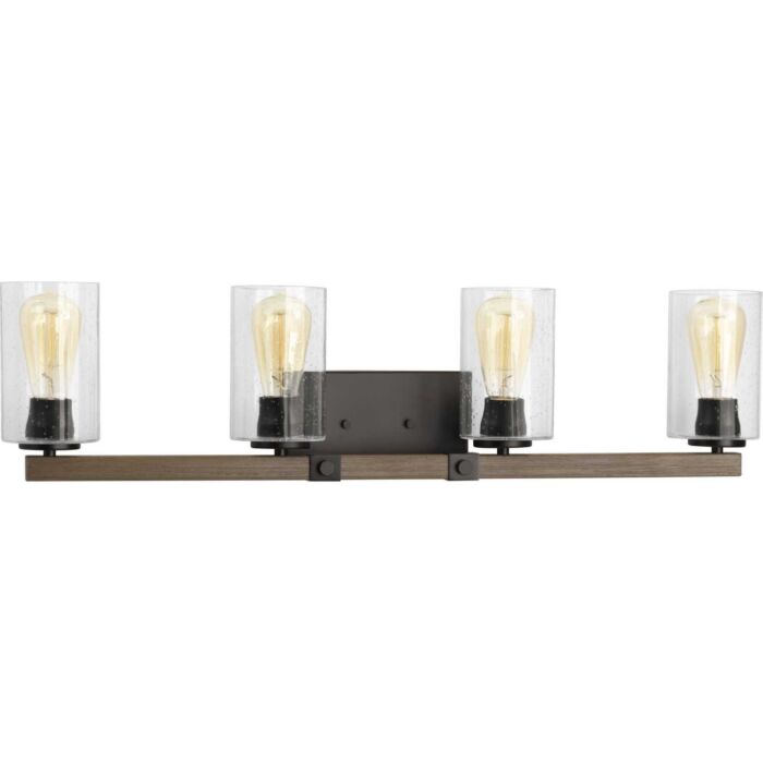 Barnes Mill 4-Light Bathroom Vanity Light in Antique Bronze