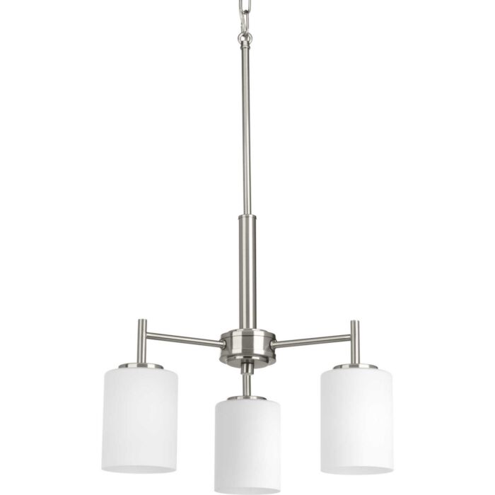 Replay 3-Light Chandelier in Brushed Nickel