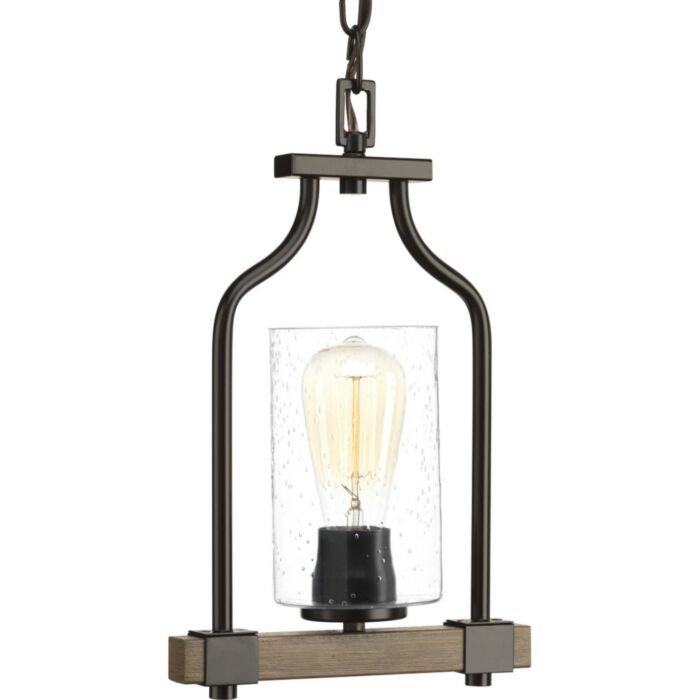 Barnes Mill 1-Light Mini Pendant in Antique Bronze