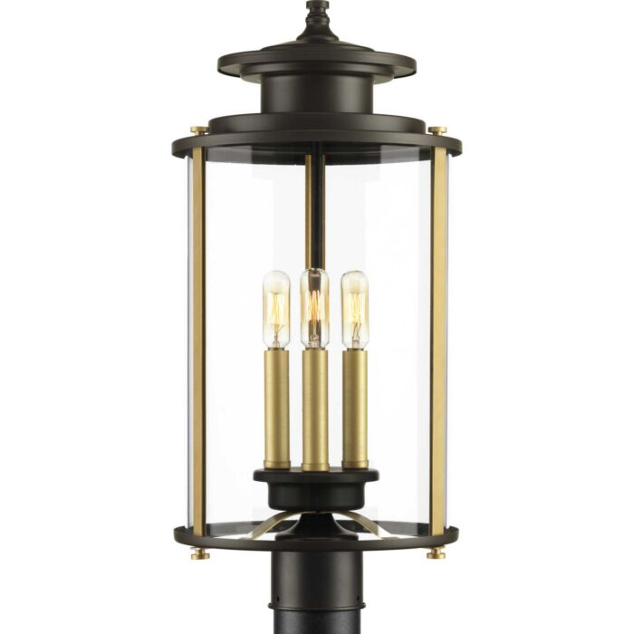 Squire 3-Light Post Lantern in Antique Bronze