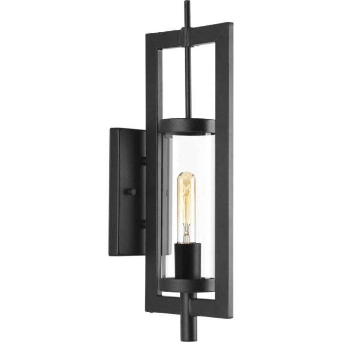 Mcbee 1-Light Wall Lantern in Black