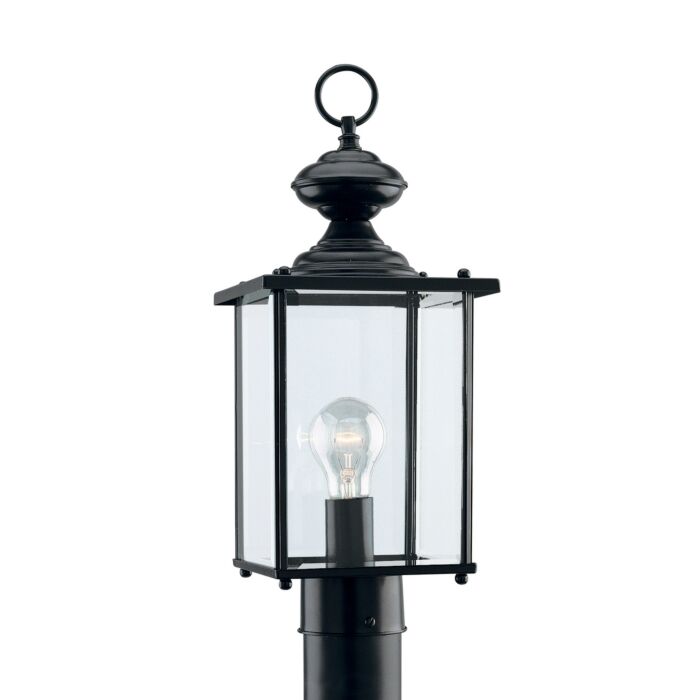 Sea Gull Jamestowne 17 Inch Outdoor Post Light in Black