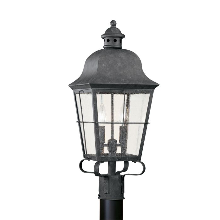 Sea Gull Chatham 2 Light 23 Inch Outdoor Post Light in Oxidized Bronze