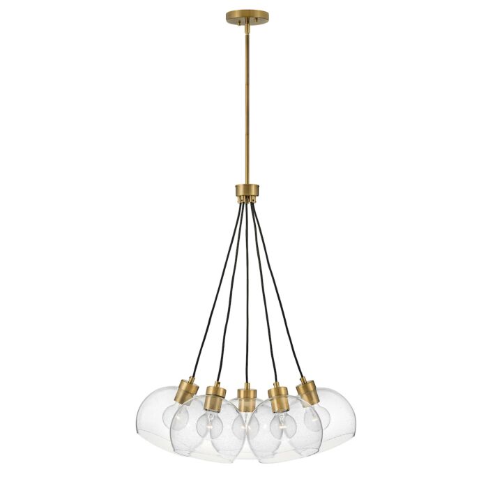 Lark Rumi 5 Light Pendant Light in Lacquered Brass