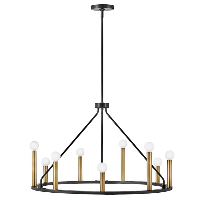 Lark Lazlo 9 Light Chandelier in Black