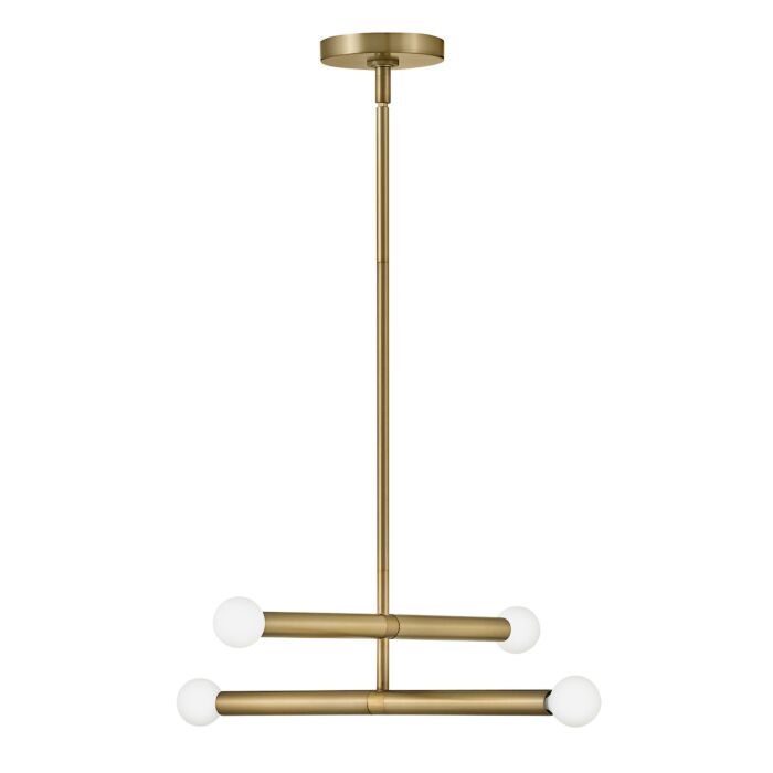 Lark Millie 4 Light Pendant Light in Lacquered Brass