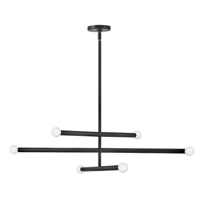 Lark Millie 6 Light Chandelier in Black