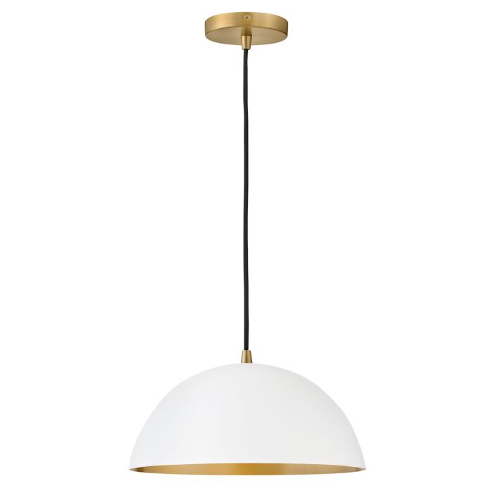 Lark Lou Pendant Light in Matte White