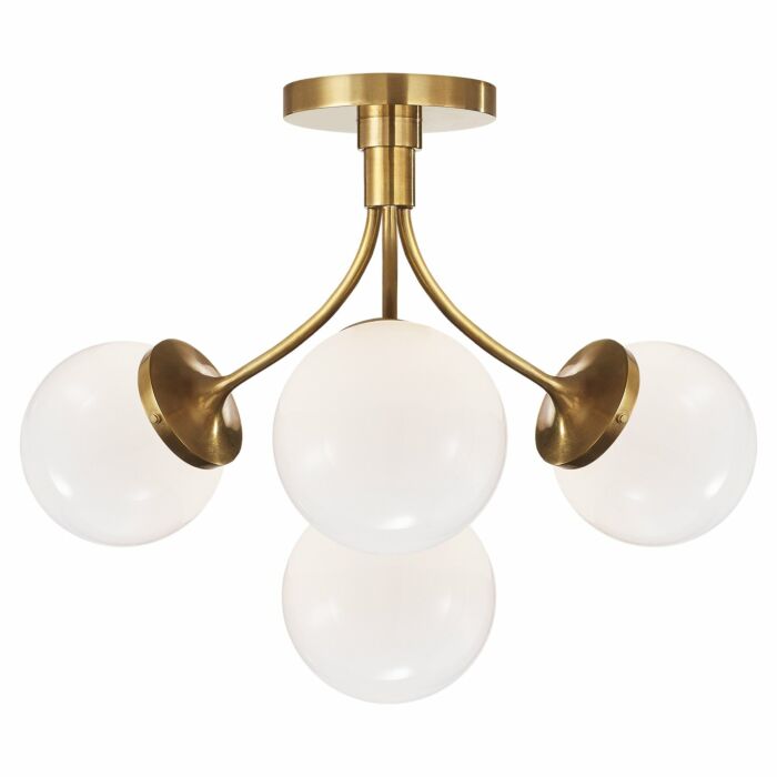 Four Light Semi Flush Mount