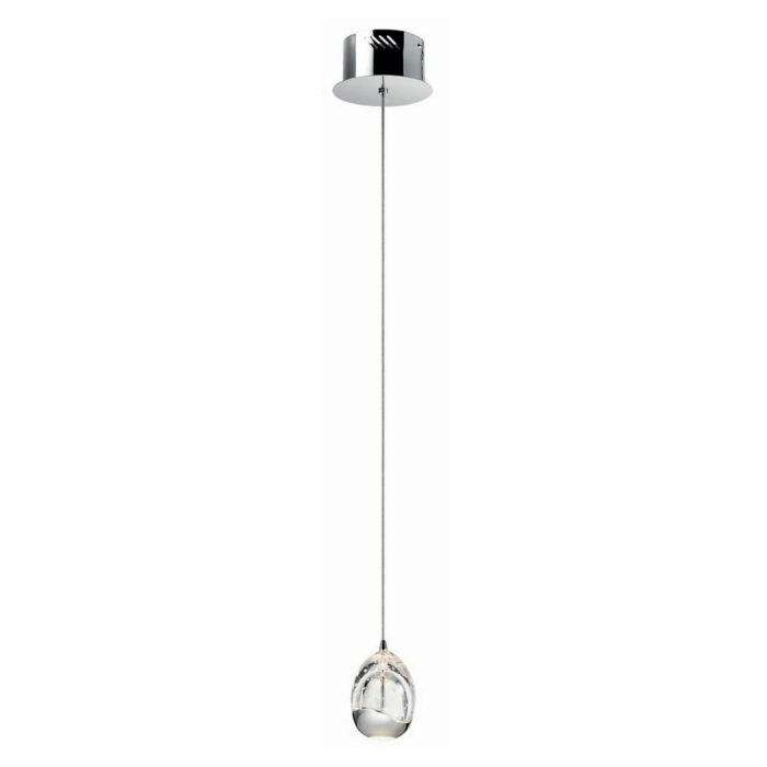 Elan Lavinia 3.5 Inch LED Crystal Mini Pendant in Chrome
