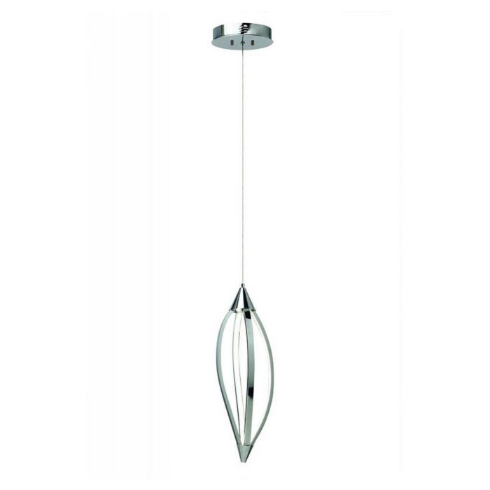 Elan Meridian 7.75 Inch LED Pendant in Chrome