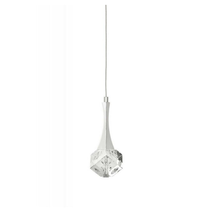 Elan Rockne 4.25 Inch LED Crystal Mini Pendant in Chrome