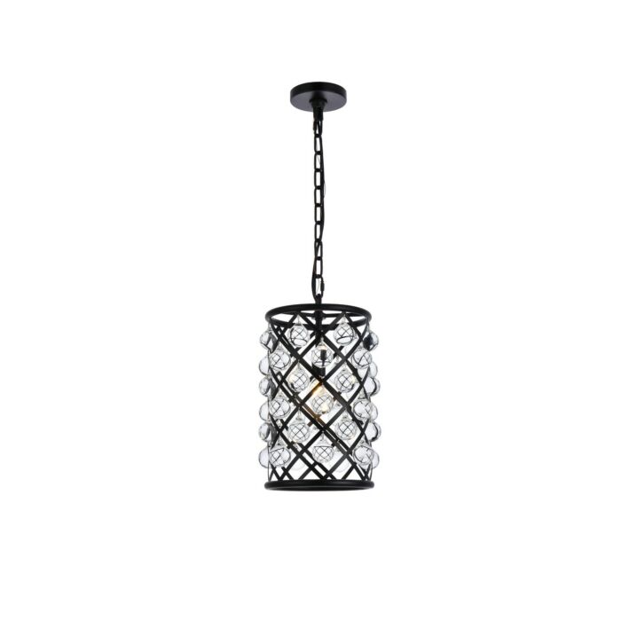 Madison 1-Light Pendant in Matte Black