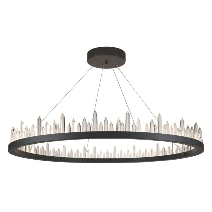 Malta 56-Light LED Chandelier in Satin Dark Grey