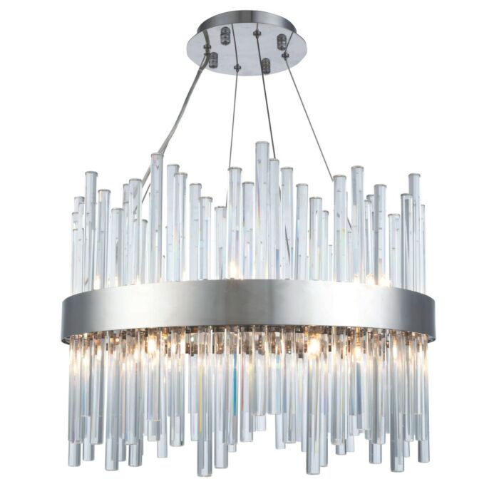 Dallas 14-Light Chandelier in Chrome
