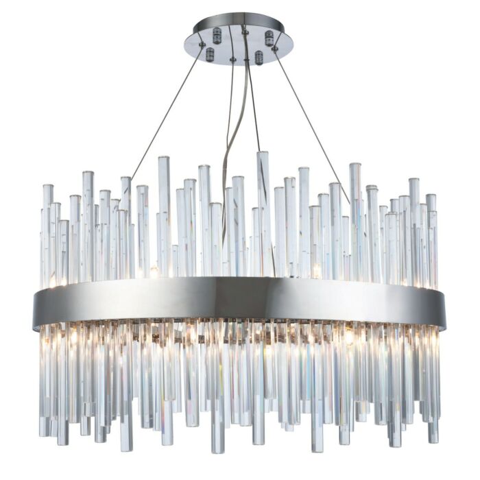 Dallas 16-Light Chandelier in Chrome