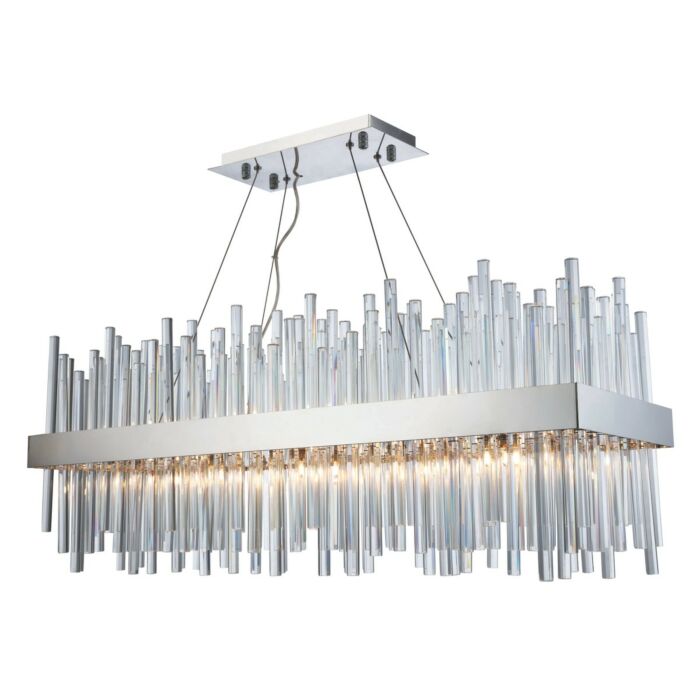 Dallas 20-Light Chandelier in Chrome