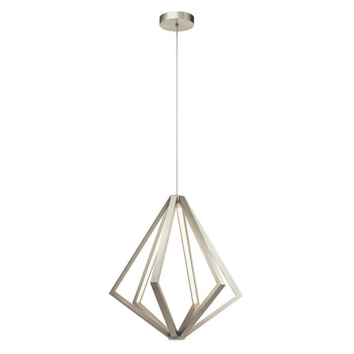 Elan Everest 24.5 Inch 6 Light LED Pendant in Satin Nickel