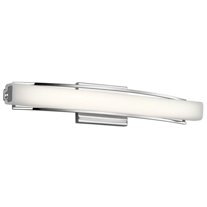 Elan Rowan 25.25 Inch LED Bathroom Vanity Light in Chrome