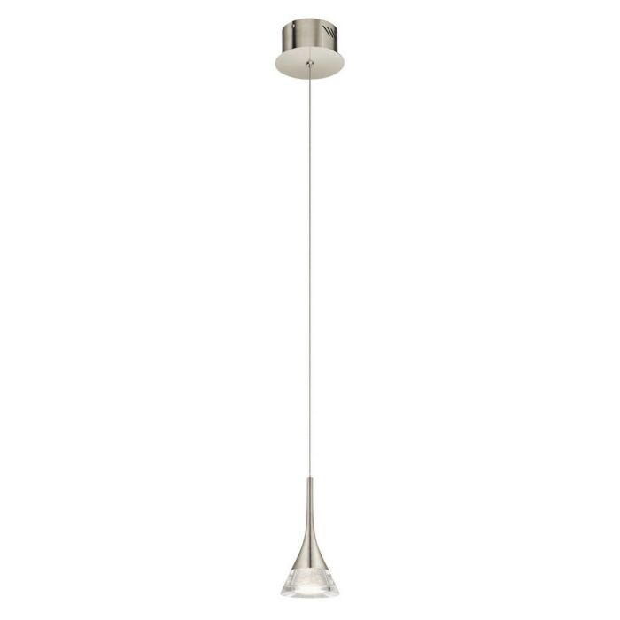 Elan Kabru 4.75 Inch LED Mini Pendant in Brushed Nickel