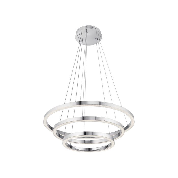 Elan Opus LED 3 Ring Pendant Light in Chrome