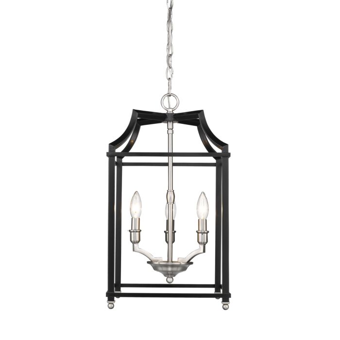 Golden Leighton 3 Light 22 Inch Pendant Light in Pewter