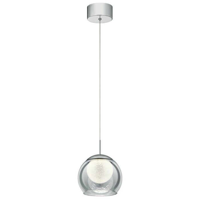 Elan Lexi 8 Inch LED Mini Pendant in Chrome