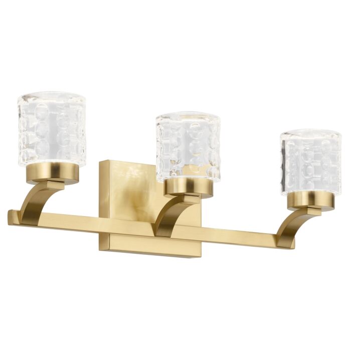Kichler Rene 7 Inch Bathroom Vanity Light in Champagne Gold